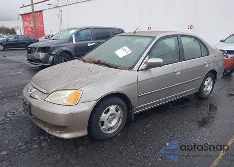 2003 Honda Civic Hybrid z USA, uszkodzony, nr VIN JHMES96673S019345